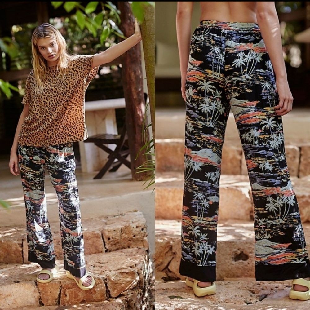 Free People Blue Lagoon Lounge Pants NWT